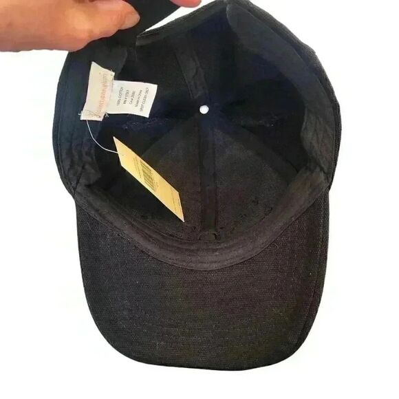 Collection Eighteen Unisex Adult Black Cotton Baseball Cap w Ears NEW - Picture 2 of 11